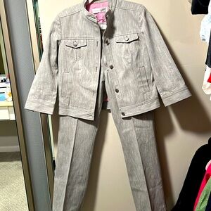 Dana Buchanan Two Piece Gray Jen Set